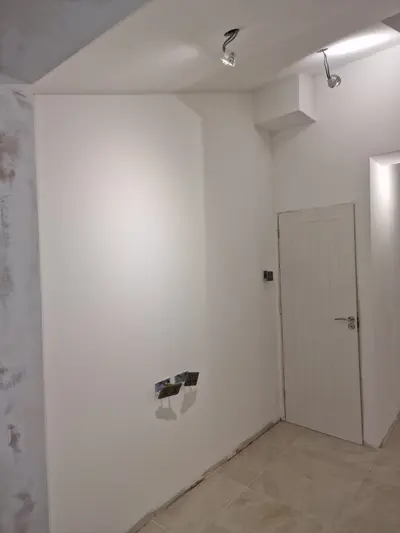 Before: Stairway needing repaint