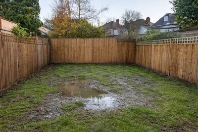 Before: Garden requiring transformation