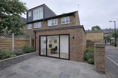 Completed house extension